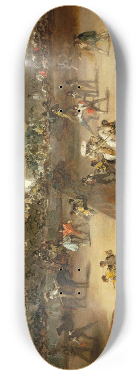 Francisco de Goya - Bullfight in a Divided Ring 8.25 inch art skate deck