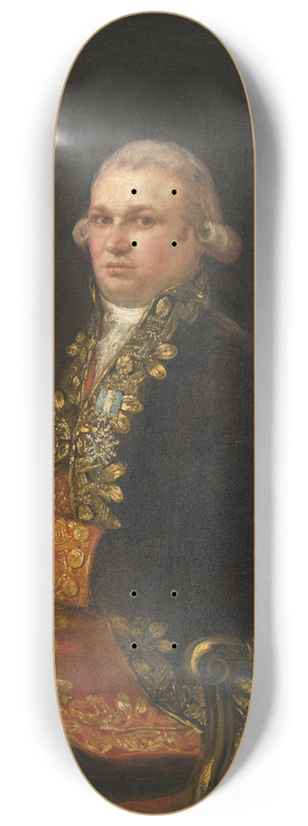 Francisco de Goya - Don Antonio Noriega 8.25 inch art skate deck