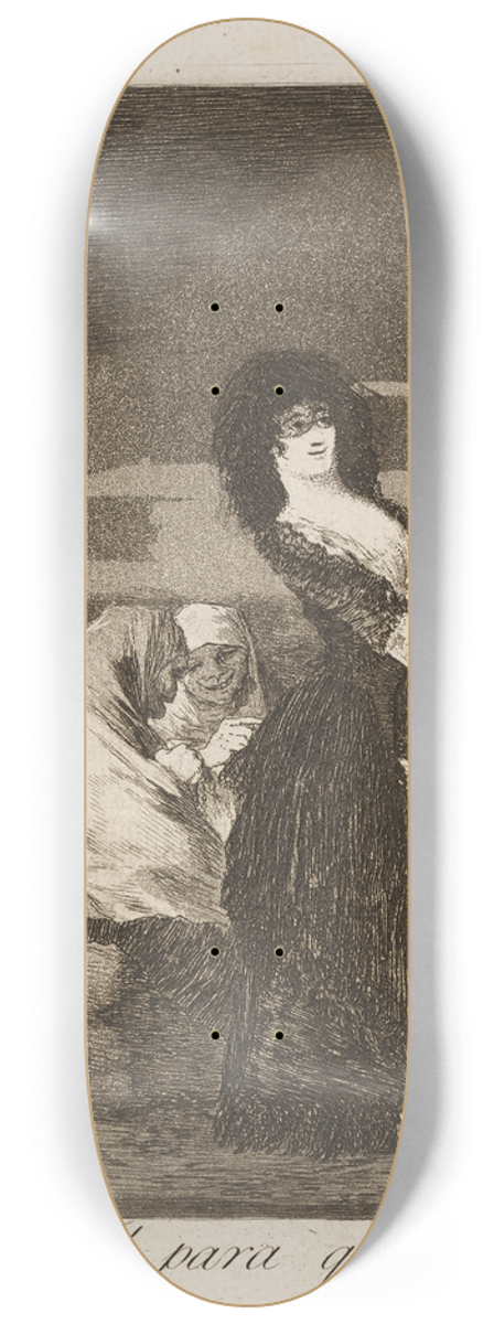 Francisco de Goya - Tal para qual. (Two of a kind.) 8.25 inch art skate deck
