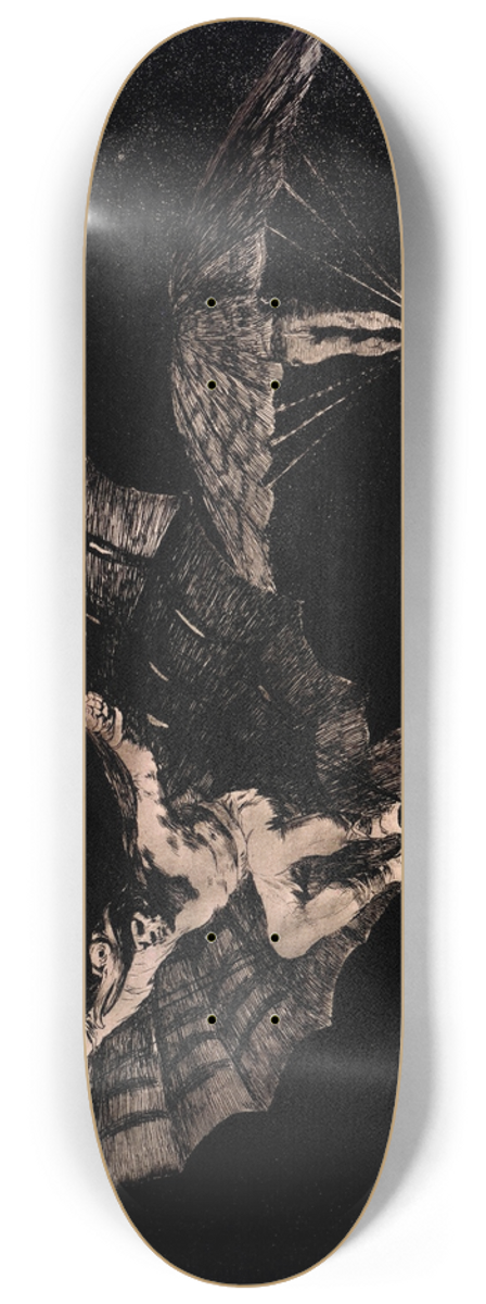 Francisco de Goya - Where Theres a Will Theres a Way (A way of Flying) 8.25 inch art skate deck