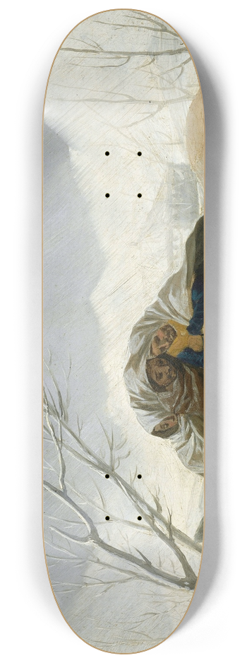 Francisco de Goya - Winter Scene 8.25 inch art skate deck