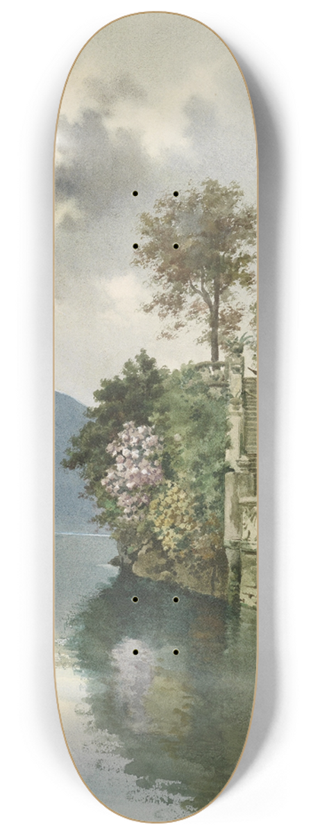 Alberto Prosdocimi - Steintreppe zum Seeufer 8.25 inch art skate deck