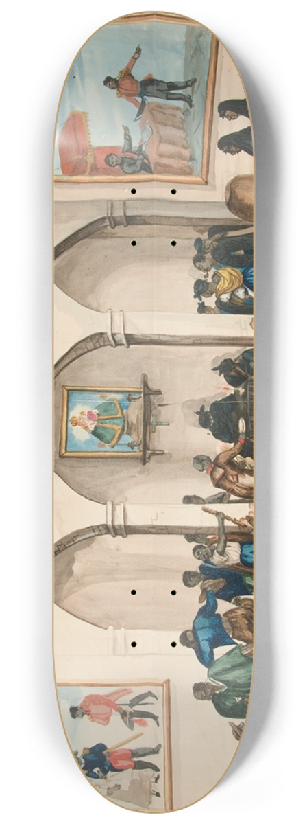 Francisco Fierro - Interior of an Inn 8.25 inch art skate deck