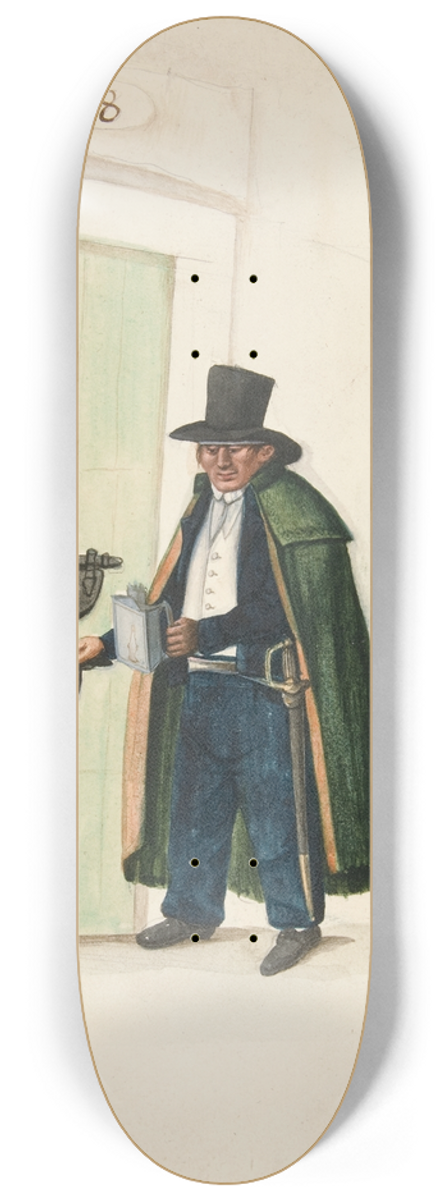 Francisco Fierro - Store Watchman 8.25 inch art skate deck