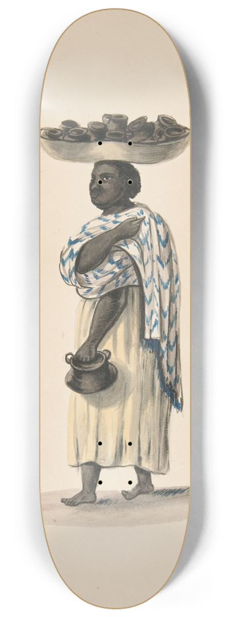 Francisco Fierro - Women of Trujillo Selling Pots 8.25 inch art skate deck
