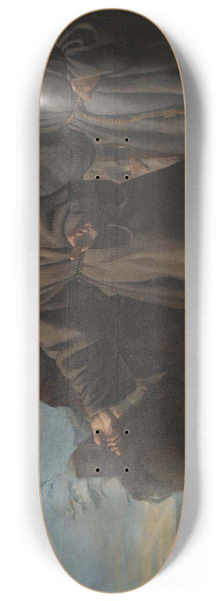 Francisco Herrera The Elder - St. Anthony Preaching to the Fishes 8.25 inch art skate deck
