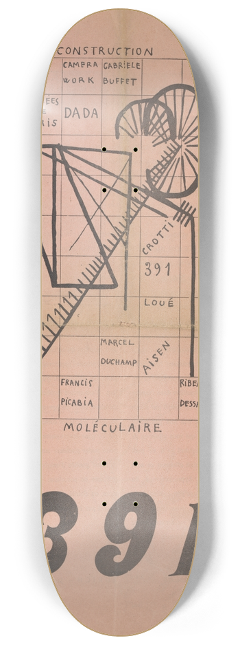 Francis Picabia - Molculaire 8.25 inch art skate deck