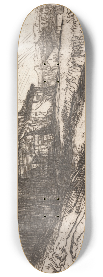 Francis Seymour Haden - Grim Spain 8.25 inch art skate deck