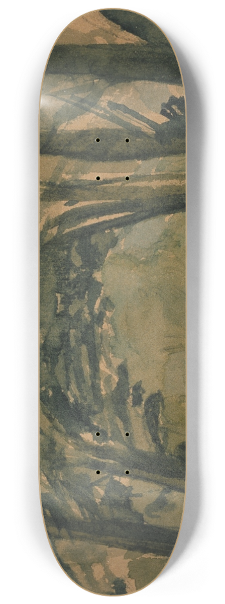 Francis Seymour Haden - Mytton Hall 8.25 inch art skate deck