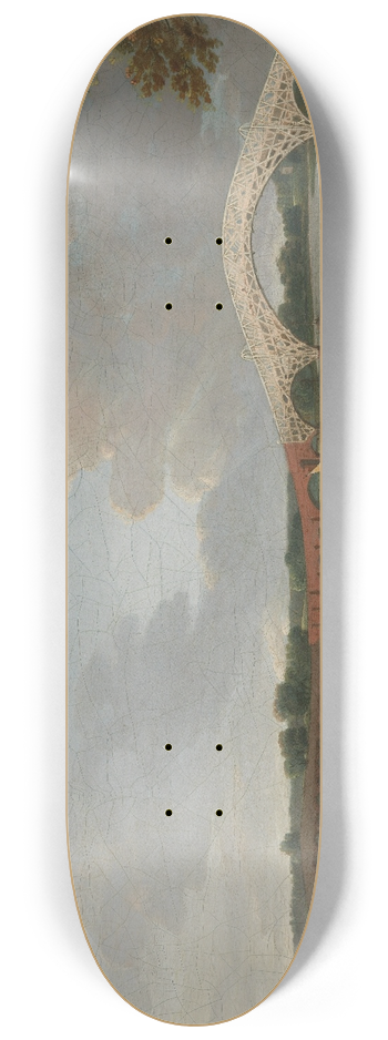 Francis Towne - Old Walton Bridge 8.25 inch art skate deck
