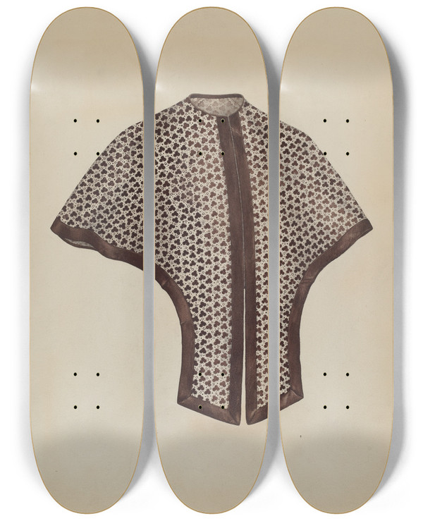 Triptych art skateboard deck of Melita Hofmann Cape_3 by Melita Hofmann (1907-1976)