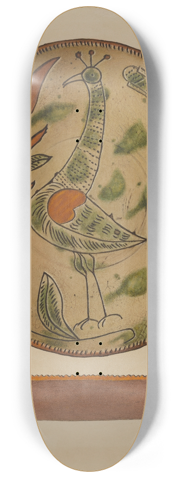 Aaron Fastovsky - Pennsylvania German Plate 8.25 inch art skate deck