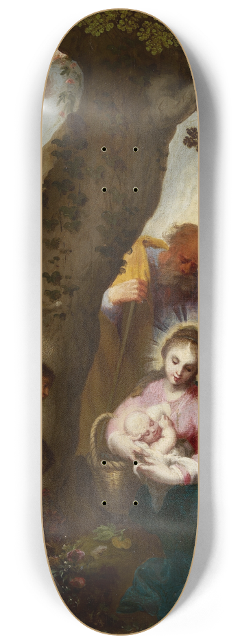 Abraham Bloemaert - The Flight into Egypt 8.25 inch art skate deck