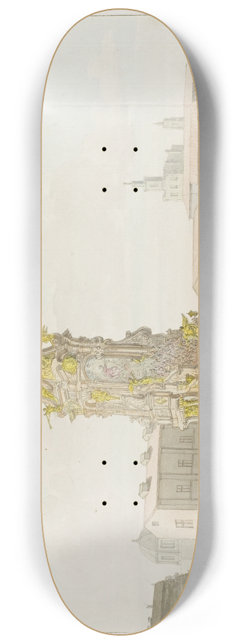 Abraham-Louis-Rodolphe Ducros - Triomfwagen voor Santa Rosalia 8.25 inch art skate deck