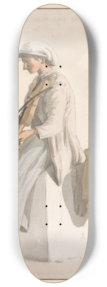 Abraham-Louis-Rodolphe Ducros - Zoon van kapitein Eri met viool 8.25 inch art skate deck