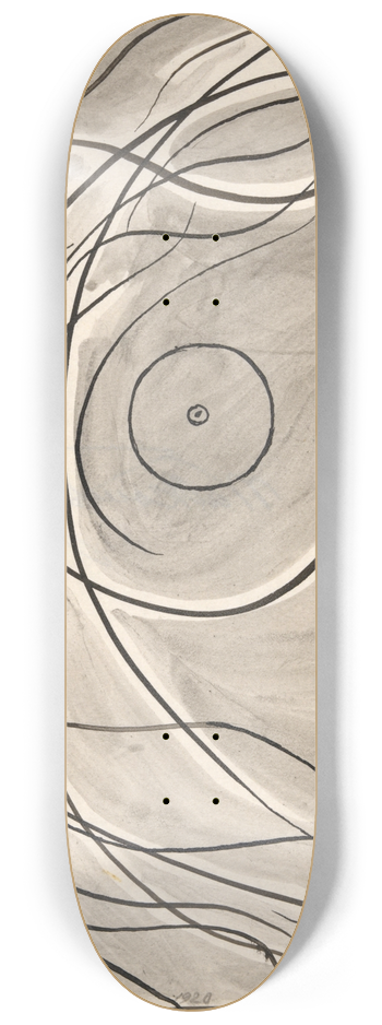 Abraham Walkowitz - Dance Abstraction; Isadora Duncan (or RhythmicLine) 8.25 inch art skate deck