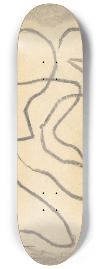 Abraham Walkowitz - Rhythmic Lines(Abstraction) 8.25 inch art skate deck
