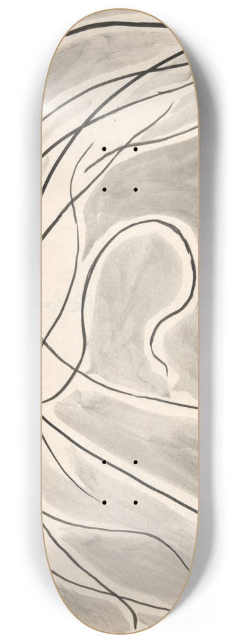 Abraham Walkowitz - Rhythmic Lines; DanceAbstraction 8.25 inch art skate deck