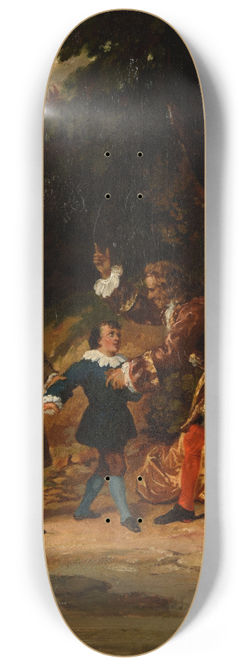 Achille Devria - Voltaire bnissant le petit-fils de Franklin 8.25 inch art skate deck
