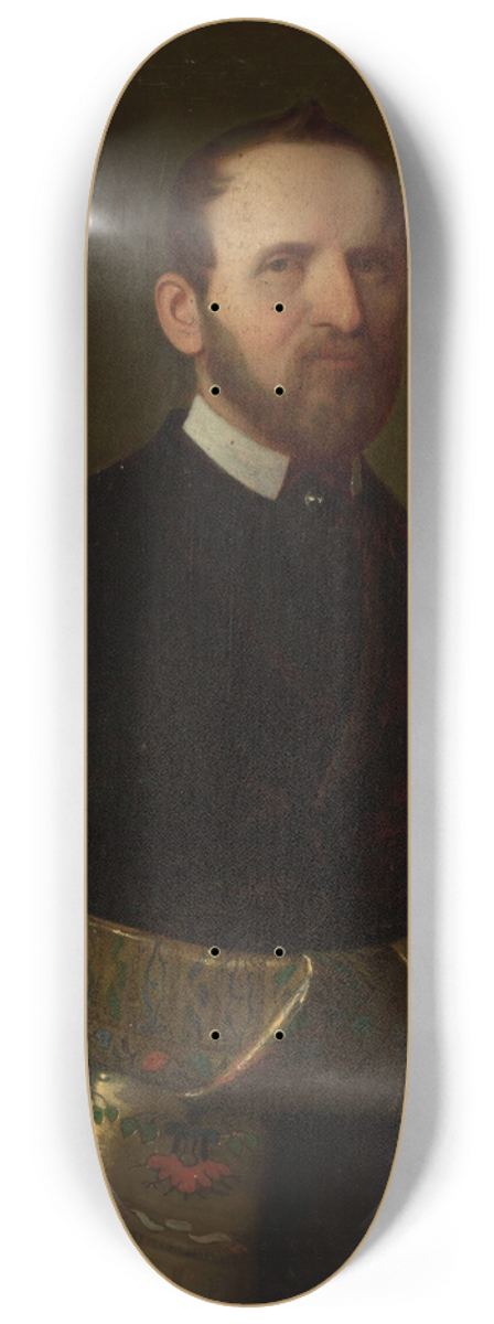 Franciszek Tepa - Portrait of Antoni Bautowski 8.25 inch art skate deck