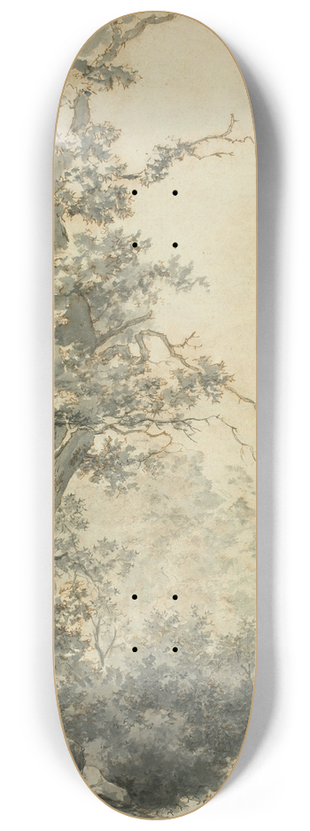 Adam Pynacker - Landschaft mit Baum 8.25 inch art skate deck