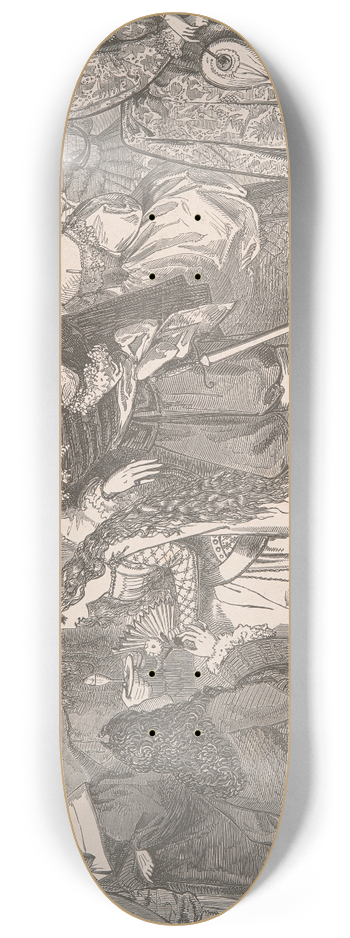 Adelaide Claxton - July  Society Masquerading 8.25 inch art skate deck