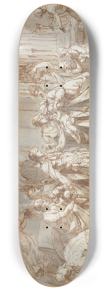 Franc Kavi - The Farewell between Hector and Andromache 8.25 inch art skate deck