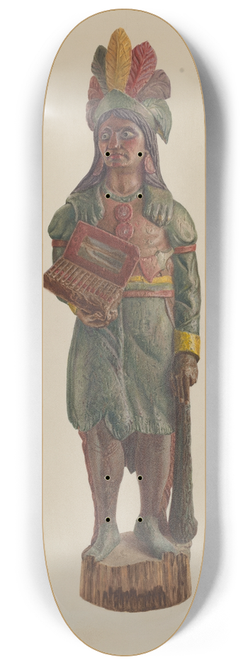 Adele Brooks - Cigar Store Indian 8.25 inch art skate deck