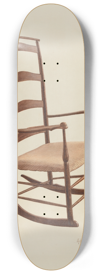 Adele Brooks - Shaker Chair  Rocker 8.25 inch art skate deck