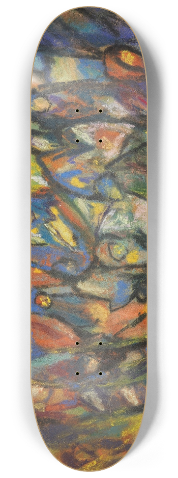 Adolf Hlzel - Ohne Titel (Figurenkomposition) 8.25 inch art skate deck