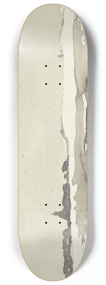 Adolf le Comte - Winterlandschap met kerkje in het verschiet 8.25 inch art skate deck