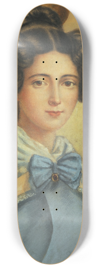 Adolfo d'Hastrel - Portea vestida de celeste 8.25 inch art skate deck