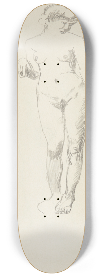 Adolf Sternschuss - Akt stojcej kobiety 8.25 inch art skate deck