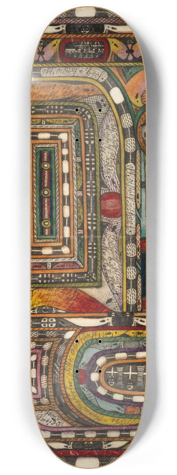 Adolf Wlfli - Hasli=Thal, im Berner=Oberland 8.25 inch art skate deck