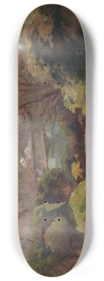 Adolphe-Ernest Gumery - La Tour Eiffel, vue du jardin Delessert 8.25 inch art skate deck