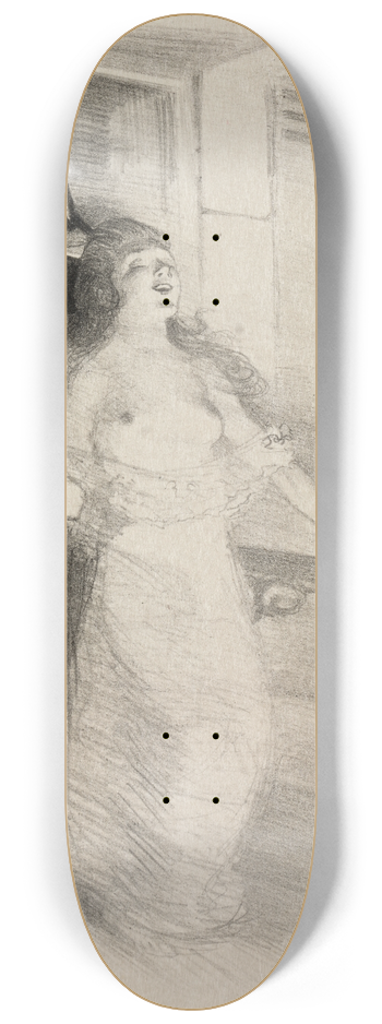 Adolphe Lon Willette - Pierrot 8.25 inch art skate deck