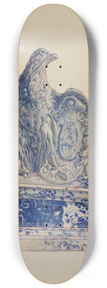 Adolph Opstad - Potpourri Jar  Eagle 8.25 inch art skate deck