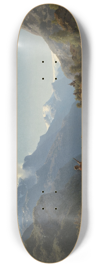 Adolph Tidemand - Bridal Procession on the Hardangerfjord 8.25 inch art skate deck