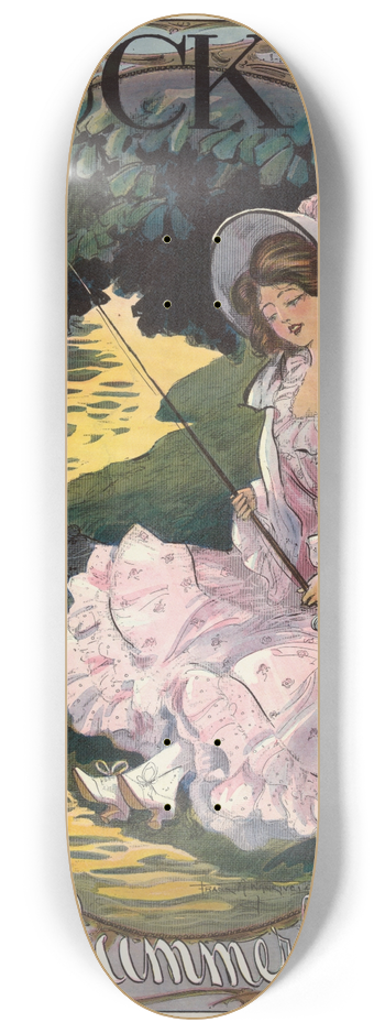 Frank Arthur Nankivell - Puck mid-summer number 8.25 inch art skate deck