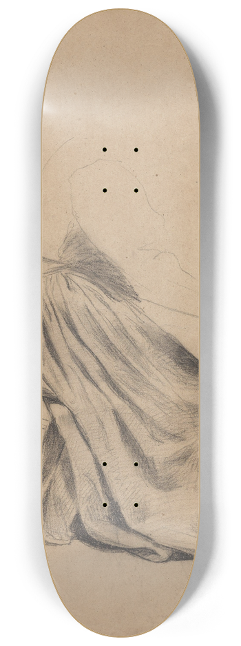 Adolph Tidemand - Draperistudie 8.25 inch art skate deck