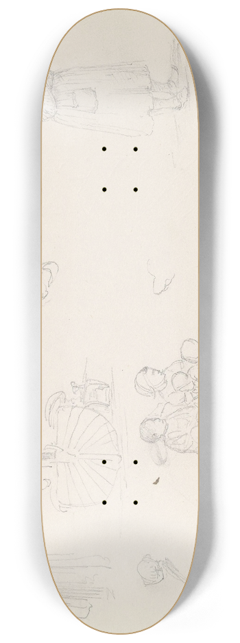 Adolph Tidemand - Figur- og btstudier 8.25 inch art skate deck