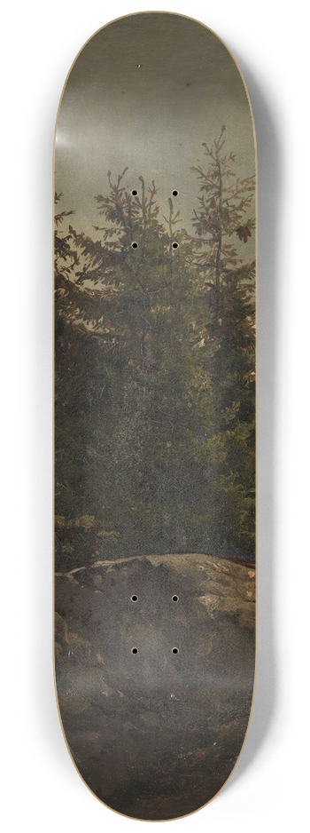 Adolph Tidemand - Landscape from Nes in Hallingdal 8.25 inch art skate deck