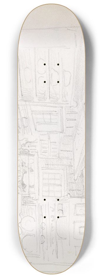 Adolph Tidemand - Stueinterir 8.25 inch art skate deck