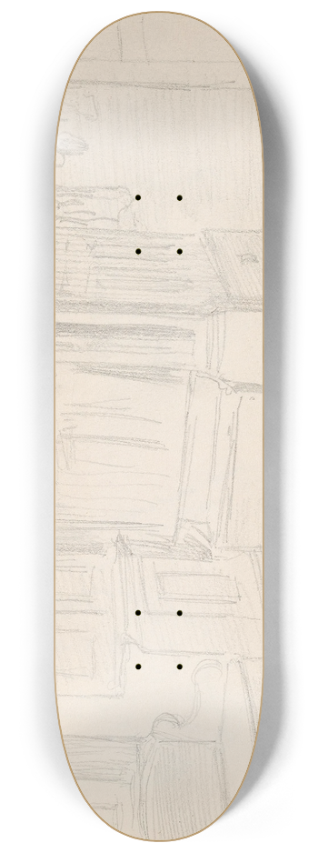 Adolph Tidemand - Stueinterir, Rttvik 8.25 inch art skate deck