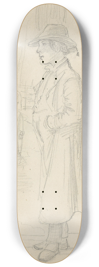 Adolph Tidemand - Ung mann 8.25 inch art skate deck