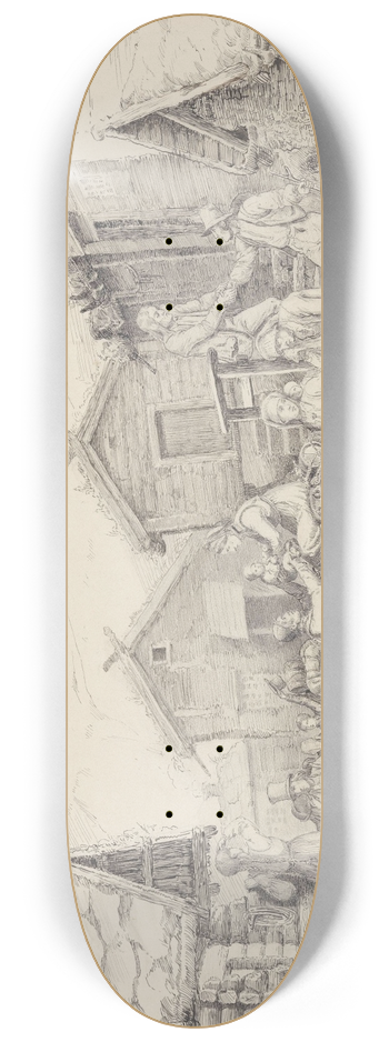 Adolph Tidemand - Utvandring 8.25 inch art skate deck