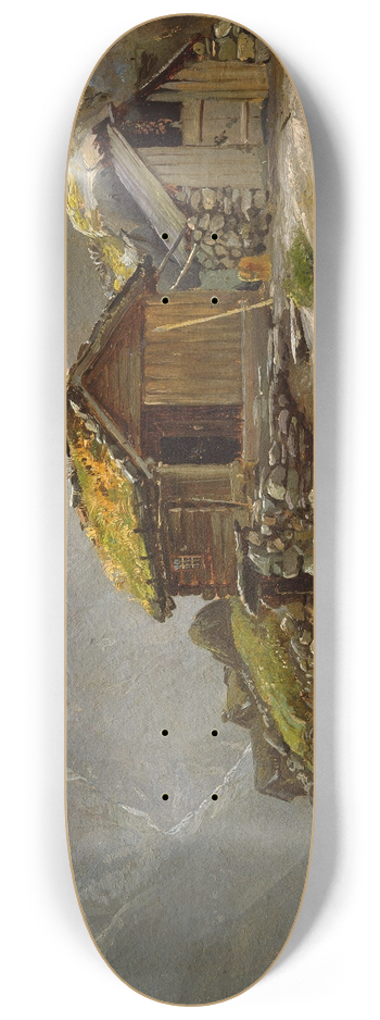 Adolph Tidemand - View from Gudvangen 8.25 inch art skate deck