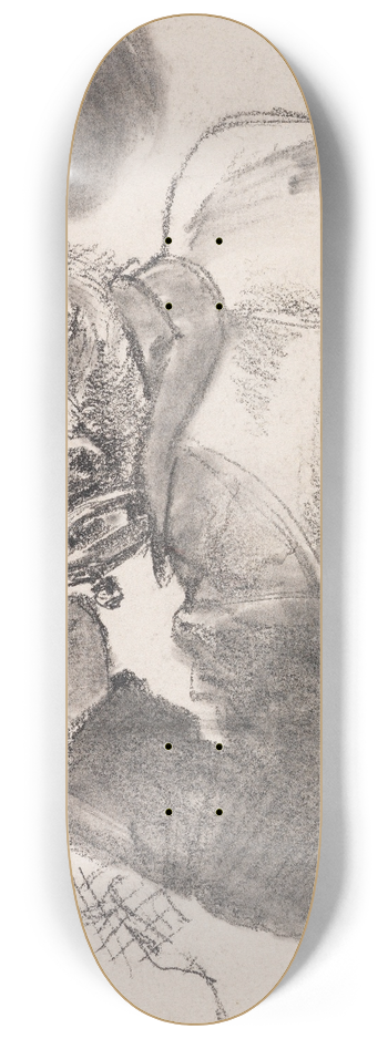 Adolph von Menzel - Studie eines biertrinkenden Mannes 8.25 inch art skate deck