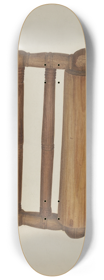 Frank Budash - Pa. German Rolling Pin 8.25 inch art skate deck