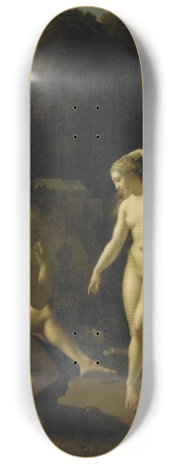 Adriaen van der Werff - A Nymph Dancing to a Shepherds Flute 8.25 inch art skate deck